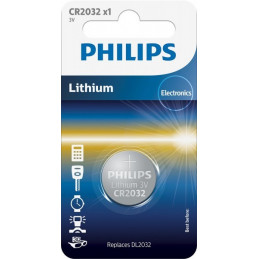 Pile Bouton Lithium Philips 3V / CR2032