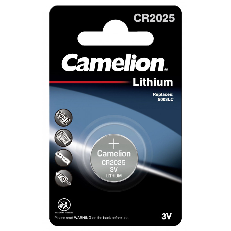Pile Bouton Lithium 3V Camelion CR2025 / 5003LC