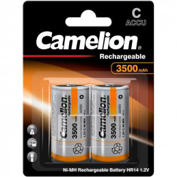2 Piles Rechargeables Camelion C / HR14 3500mAh