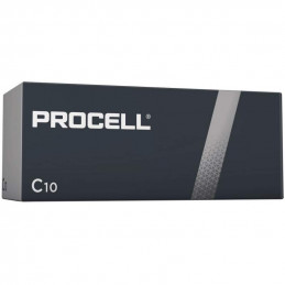 10 Piles Alcaline Duracell Procell C / LR14
