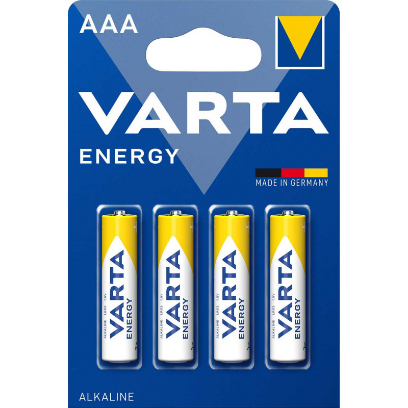 VARTA Piles AAA, lot de 10, Energy, Alcalines, 1,5V, emballage recyclé à  80%, pour des besoins de base simples, Made in Germany : :  High-Tech