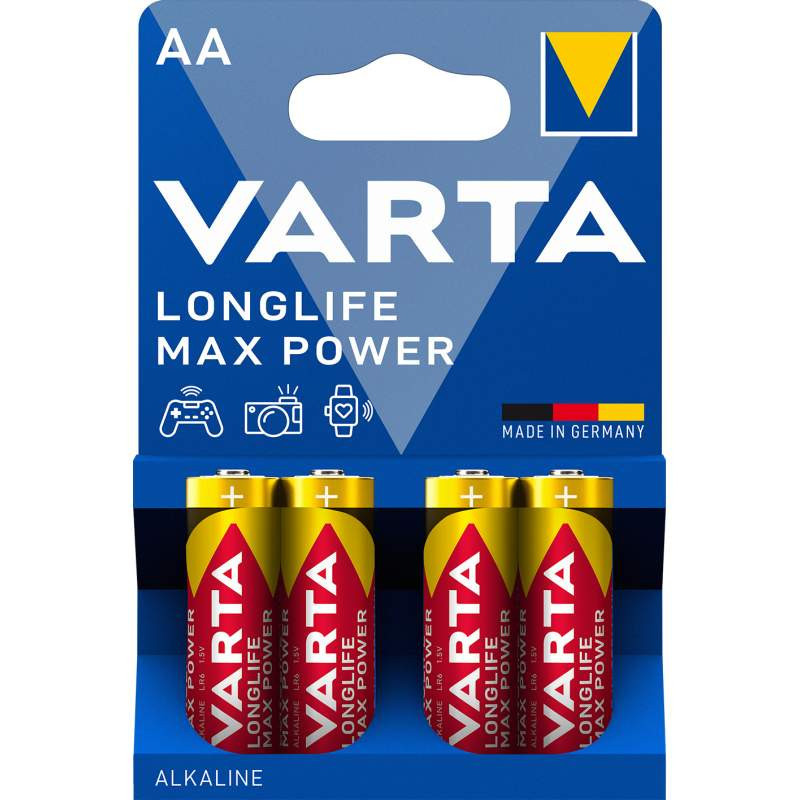 14+ 6 (gratuites) piles LR06/ LR6 AA VARTA LONG LIFE POWER