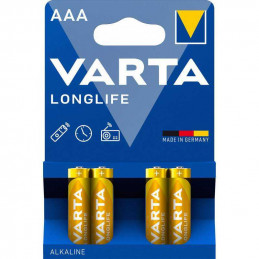 4 Piles Alcaline Varta Longlife AAA / LR03