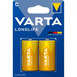 2 Piles Alcaline Varta Longlife C / LR14