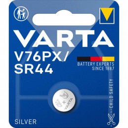 Pile Oxyde d'Argent Varta 1,55V SR44 / V76PX