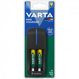 Chargeur Varta Mini avec 2 piles AAA 800mAh