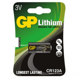 Pile Lithium GP CR123 3V