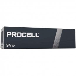 10 Piles Alcaline Duracell Procell 9V / 6LR61