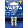 2 Piles Lithium Varta Ultra AA / LR6