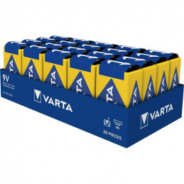 20 Piles Alcaline Varta Industrial 9V / 6LR61