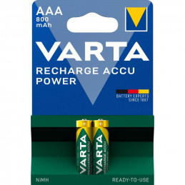 2 Piles Rechargeables Varta Accu Power 800mAh AAA / HR03