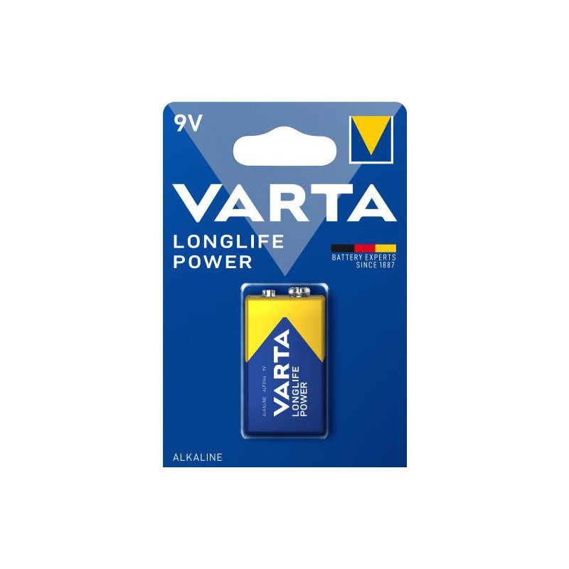Pile Alcaline Varta Longlife Power 9V / 6LR61