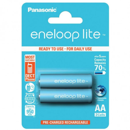 Piles Rechargeables Panasonic Eneloop Lite Bk Lcce Mah Aa Hr