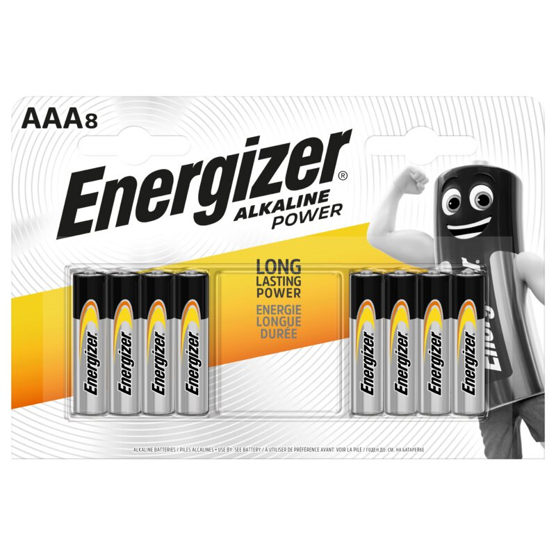 Piles Energizer Alkaline Power - AA, AAA, C, D & 9V French