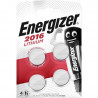 4 Piles Bouton Lithium Energizer 3V / CR2016