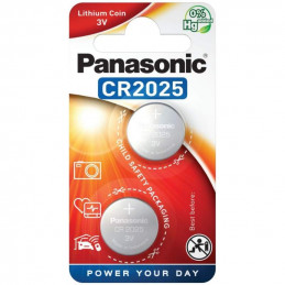 2 Piles Bouton Lithium Panasonic 3V / CR2025