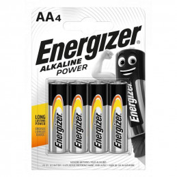 4 Piles Alcaline Energizer Power AA / LR6