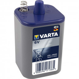 Pile Saline Varta 6V Plastique Ressort 4R25