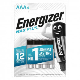 4 Piles Alcaline Energizer Max Plus AAA / LR03