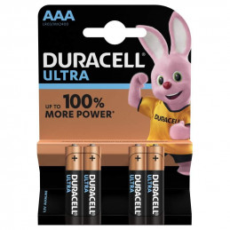 4 Piles Alcaline Duracell Ultra AAA / LR03