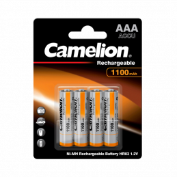 4 Piles Rechargeables Camelion AAA Micro 1100mAh