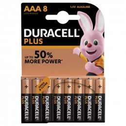 8 Piles Alcaline Duracell Plus AAA / LR03