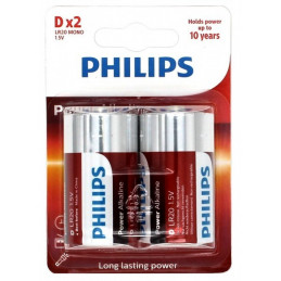 2 Piles Alcaline Philips...
